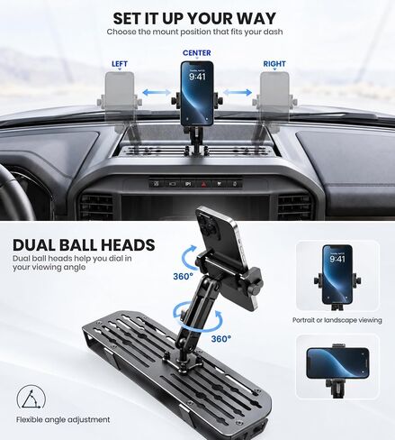 Trumgeta Dash Mount Phone Holder Fit for F-150 2021-2025 & Raptor 2021-2023 in Saudi Arabia