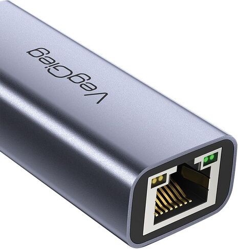 V-K308 - USB C to Ethernet Adapter - USB C to Gigabit Ethernet Adapter - Aluminum Portable USB C RJ45 Internet Adapter (V-K308) in Saudi Arabia