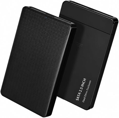 2-Pack USB 3.0 to SATA External Hard Drive Enclosure for 2.5" SSD HDD, UASP Tool-Free 5Gbps Hard Drive Case with Smart Sleep, Compatible with 7mm 9.5mm SATA III/II HDD SSD, Windows/Mac/Linux in Saudi Arabia