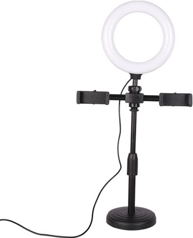 Position Fill Light Desktop Circular Live Streaming Bracket Selfie Beauty LED Ringlight in Saudi Arabia