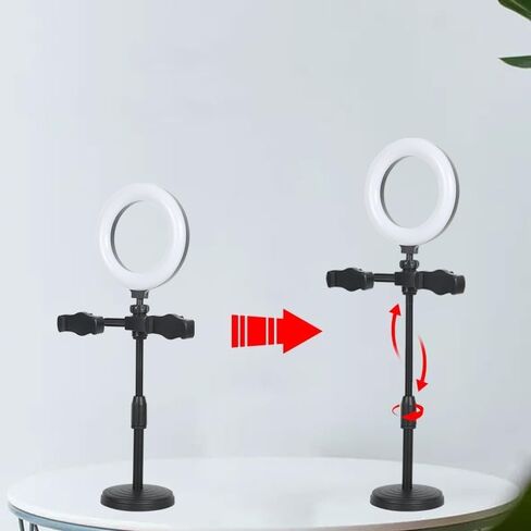 Position Fill Light Desktop Circular Live Streaming Bracket Selfie Beauty LED Ringlight in Saudi Arabia