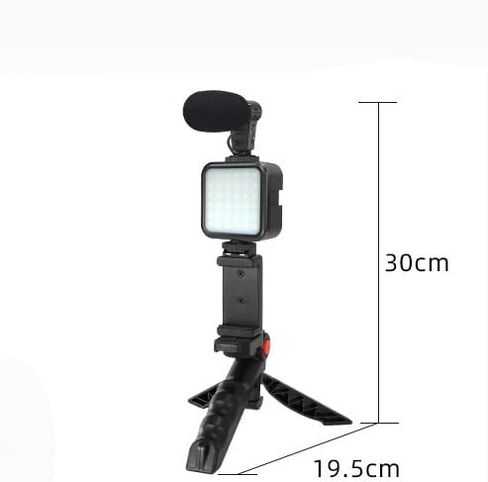 Outdoor Shooting Vlog Live Broadcast Equipment Microphone Stand Fill Light Conference Recording in Saudi Arabia