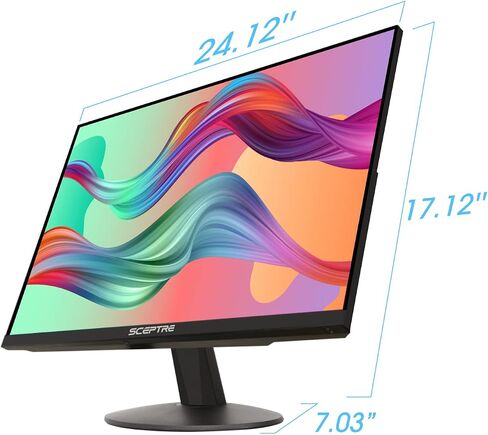 Sceptre IPS 27" LED Gaming Monitor 1920 x 1080p 75Hz 99% sRGB 320 Lux HDMI x2 VGA Build-in Speakers, FPS-RTS Machine Black (E278W-FPT series) in Saudi Arabia
