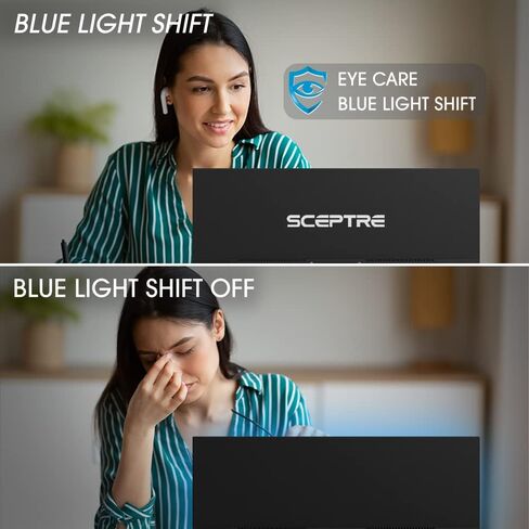 Sceptre IPS 27" LED Gaming Monitor 1920 x 1080p 75Hz 99% sRGB 320 Lux HDMI x2 VGA Build-in Speakers, FPS-RTS Machine Black (E278W-FPT series) in Saudi Arabia
