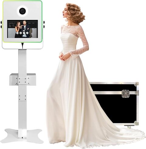 DSLR Selfie Photo Booth Machine 15.6inch Touch Screen protable Photo Booth (White, Photo Booth Machine) in Saudi Arabia