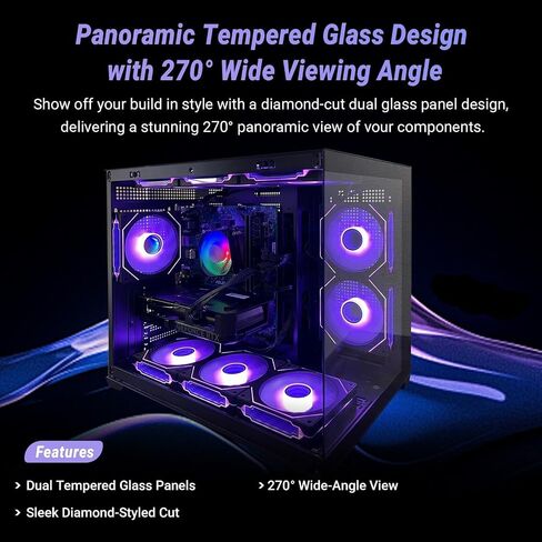 Gaming PC Desktop – Ryzen 7 5800X up to 4.7GHz, GeForce RTX 2080 8GB GDDR6, 16GB DDR4 RAM, 1TB NVMe SSD, WiFi 6 & BT 5.4, 9× ARGB Fans, 650W PSU, WIN11, RGB Keyboard & Mouse in Saudi Arabia