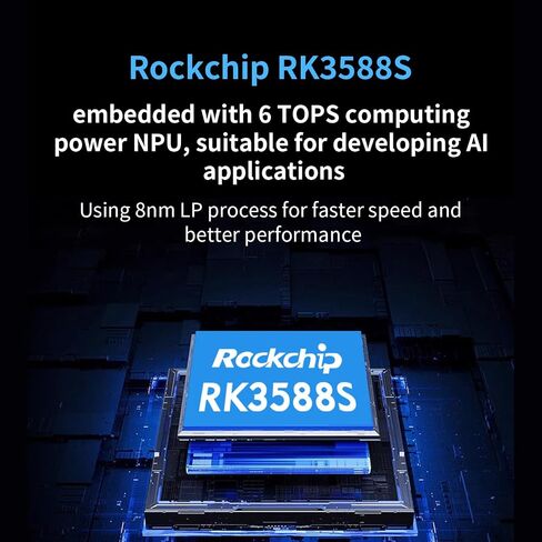 Orange Pi 5 Pro 4GB/8GB/16GB LPDDR5 Rockchip RK3588S 8-Core 64-Bit Single Board Computer with eMMC Socket, WiFi 5/Bluetooth 5.0, Development Board Run Ubuntu/Debian/Android (8GB+Power Supply) in Saudi Arabia
