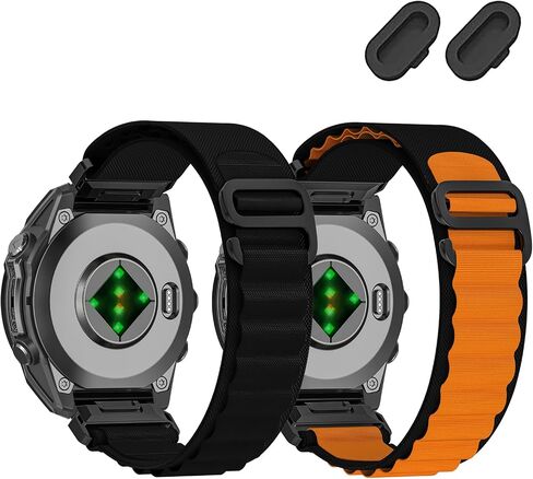 أشرطة ساعة رياضية من النايلون مقاس 20 ملم متوافقة مع Garmin Fenix ​​8 AMOLED 43mm/Fenix ​​7S Pro/ 7S/ 6S Pro/ 6S/ 5S plus/ 5S، حزام ساعة Quickfit لـ Descent Mk3/Mk3i-43mm/Mk2s/epix Pro/Approach S70 42m in Kuwait