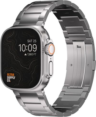 Titanium Band for Apple Watch Ultra 4 & Ultra 3/2/1 (49mm), DLC Coating in Saudi Arabia