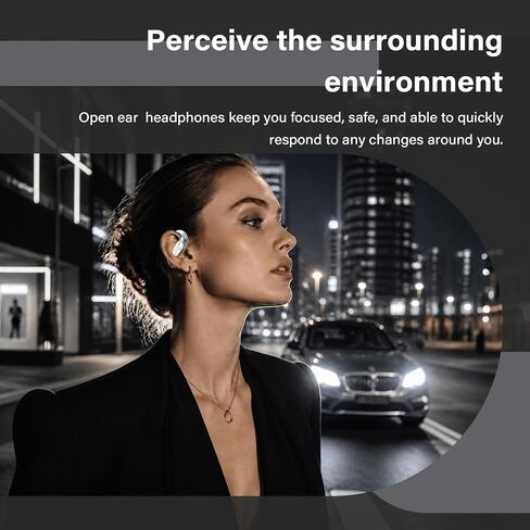 Open Ear Headphones, Bluetooth 6.0 Wireless Earbuds, Powerful Sound in Saudi Arabia