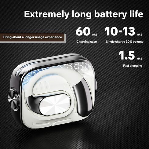 Open Ear Headphones, Bluetooth 6.0 Wireless Earbuds, Powerful Sound in Saudi Arabia