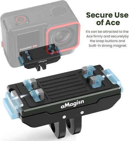 Magnetic Quick Release Mount Compatible with Insta360 Ace Pro 2/Ace Pro/Ace/X5/X6/X4 Air (Metal) in Saudi Arabia