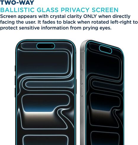 واقي شاشة زجاجي للخصوصية من Tech Armor لهاتف iPhone 17 Pro Max، عبوة واحدة in Saudi Arabia