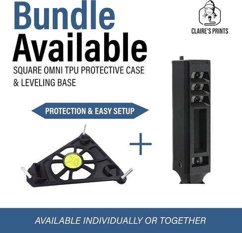 Shock Absorbing Protective Case for Square Golf Omni Launch Monitor, Flexible TPU Sleeve Absorbs Impacts, Fits with OEM Tripod and Leveling Base, Golf Simulator Accessory in Saudi Arabia