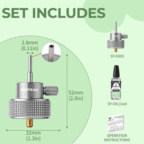 Propane Refill Adapter & 1oz Pure Silicone Airsoft Gun Oil, Needle Oiler in Kuwait