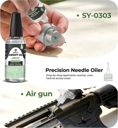 Propane Refill Adapter & 1oz Pure Silicone Airsoft Gun Oil, Needle Oiler in Kuwait