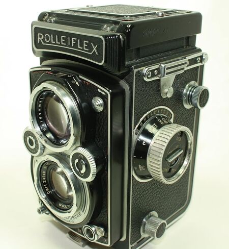 Rollei Rolleiflex 3.5 Camera 75mm Lens Franke Heidecke DBP DGBM Twin Reflex in Saudi Arabia