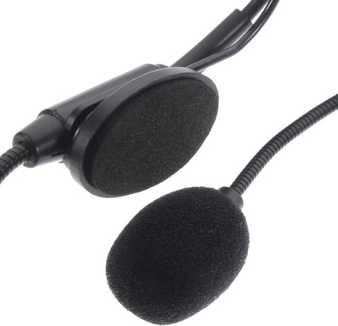 Adjustable Angle Headset Microphone with Flexible Mic 3.5mm Wired Headband Microphone for Business Speaking and Lectures, Black Iron Nickel Plated Design in Saudi Arabia
