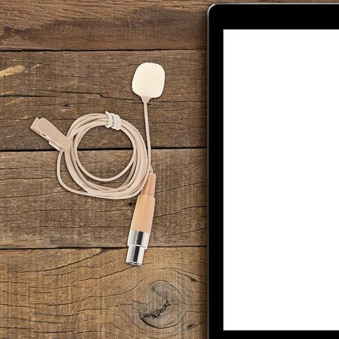 Portable Clip-on Microphone for Smartphones and Devices, Small Lapel Mic with Plastic and Metal Construction, for Interviews and Lectures, Compact Design for Easy Use in Saudi Arabia