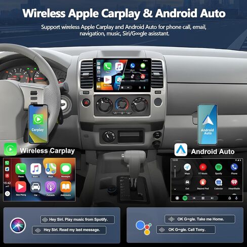 4G+128G Car Radio Stereo for Nissan Frontier 2005-2008 / Pathfinder 2005-2010, 9 Inch in-Cell 1280*720 Touch Screen Wireless CarPlay Android Auto GPS Bluetooth Android 15 Head Unit with Backup Camera in Saudi Arabia