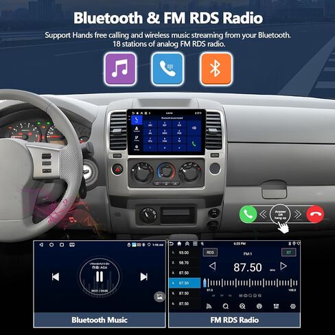 4G+128G Car Radio Stereo for Nissan Frontier 2005-2008 / Pathfinder 2005-2010, 9 Inch in-Cell 1280*720 Touch Screen Wireless CarPlay Android Auto GPS Bluetooth Android 15 Head Unit with Backup Camera in Saudi Arabia