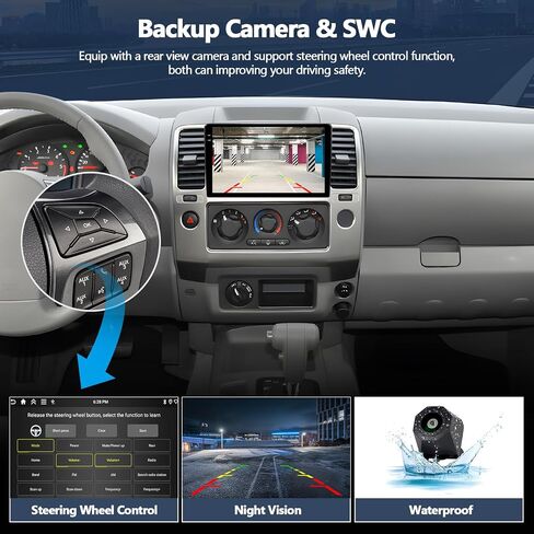 4G+128G Car Radio Stereo for Nissan Frontier 2005-2008 / Pathfinder 2005-2010, 9 Inch in-Cell 1280*720 Touch Screen Wireless CarPlay Android Auto GPS Bluetooth Android 15 Head Unit with Backup Camera in Saudi Arabia