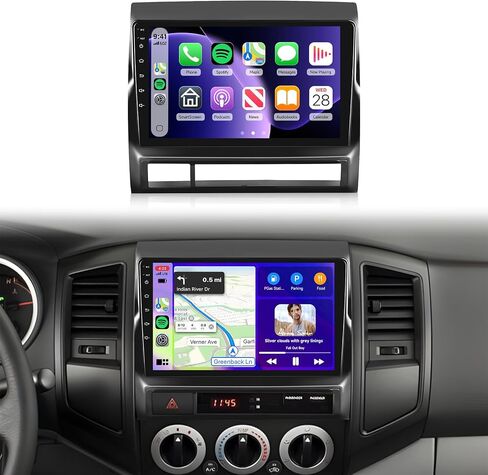 5Ghz WiFi Android 15 Car Radio for Toyota Tacoma 2005-2013,9 Inch HD IPS Screen,32-Bnad EQ,Bluetooth 5.0,Wireless Carplay,Android Auto,Dual USB Port,GPS,HD Backup Camera,2G+64G in Saudi Arabia