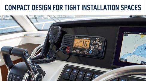 Icom IC-M330G Ultra Compact VHF Marine Transceiver with GPS - Black in Saudi Arabia