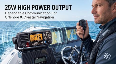 Icom IC-M330G Ultra Compact VHF Marine Transceiver with GPS - Black in Saudi Arabia