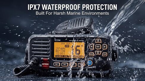 Icom IC-M330G Ultra Compact VHF Marine Transceiver with GPS - Black in Saudi Arabia