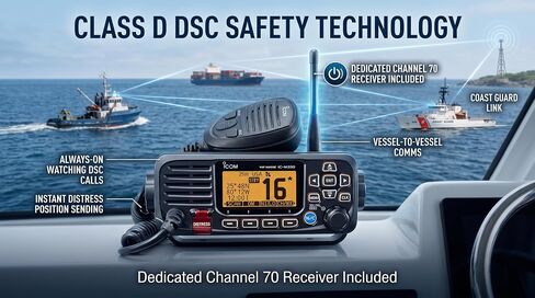 Icom IC-M330G Ultra Compact VHF Marine Transceiver with GPS - Black in Saudi Arabia