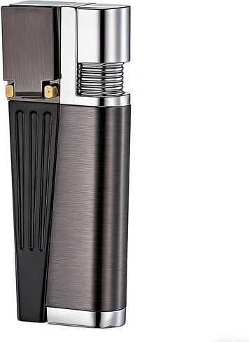 Portable Lighter, Refillable Butane Gas Soft Flame Lighter, Adjustable Flame, Gift for Friends Lovers Family (Fuel Not Included) in Kuwait