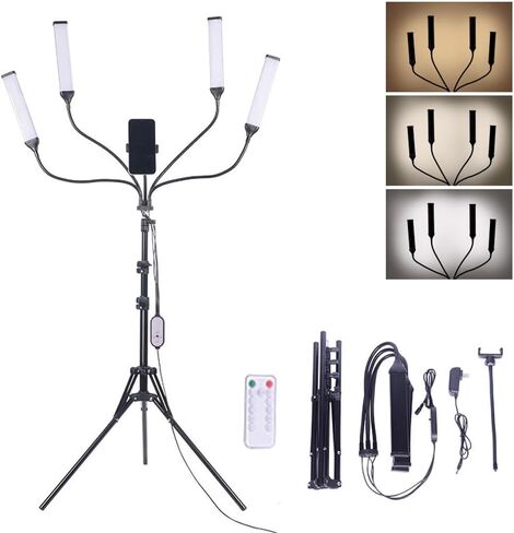 Four Arm Live Broadcast Fill Light with Universal Angle Adjustment for Selfie Photography in Saudi Arabia