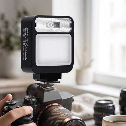 Camera LED Video Light 6500K GN8 450mAh Flash Mode in Saudi Arabia