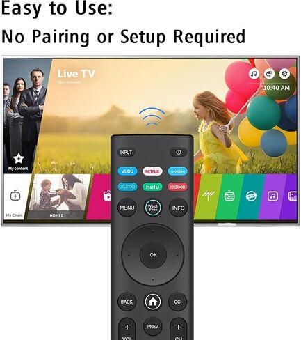 2-Pack Universal Remote Control for Vizio All Smart TVs, Replacement for VIZIO All LCD LED HD 4K UHD HDR Smartcast D, E, M, P, V, PX Series TVs in Saudi Arabia