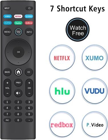 2-Pack Universal Remote Control for Vizio All Smart TVs, Replacement for VIZIO All LCD LED HD 4K UHD HDR Smartcast D, E, M, P, V, PX Series TVs in Saudi Arabia