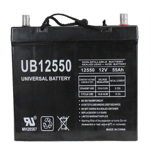 بطارية UPG UB12550 12V 55Ah SLA AGM تحل محل 8A22NF in Kuwait