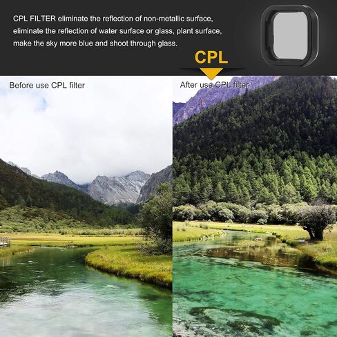 GEPULY CPL ND16 Red Magenta Snorkel ND Filter for GoPro Hero 12 11 10 9 in Saudi Arabia
