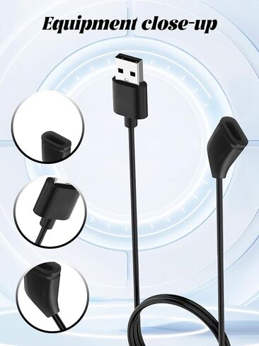 for wepmous G600 20MP AI Smart Glasses with Camera Charging Cable, 3-Layer Safe Charging Protection, Ultra-Soft Flexible Cable, Safe Material,Black in Kuwait