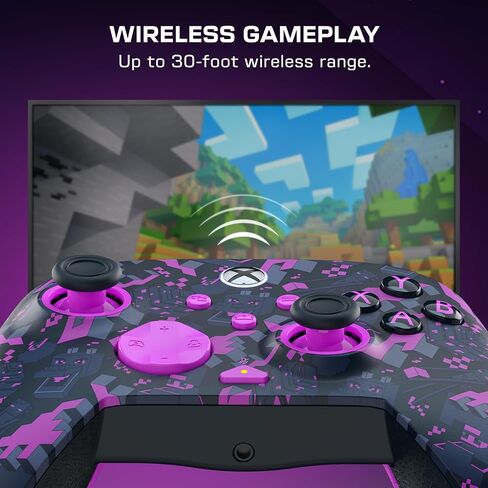 Turtle Beach Rematch Minecraft Wireless RGB Gaming Controller - Licensed for XBOX Series X|S, XBOX One, PC, Android Bluetooth Devices - Rumble Motors, Impulse Triggers, Back Buttons, TMR Thumbsticks in Saudi Arabia