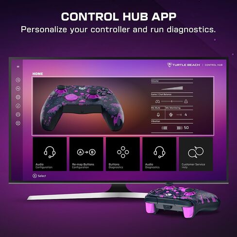 Turtle Beach Rematch Minecraft Wireless RGB Gaming Controller - Licensed for XBOX Series X|S, XBOX One, PC, Android Bluetooth Devices - Rumble Motors, Impulse Triggers, Back Buttons, TMR Thumbsticks in Saudi Arabia