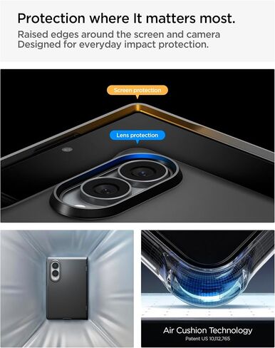 Spigen Slim Armor Pro MagFit Galaxy Z Fold 8 Case and Lock Fit Buds 4/4Pro Case Bundle - Black in Saudi Arabia