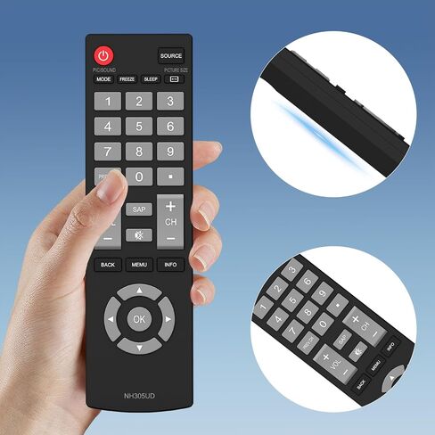 NH305UD for Emerson TV Remote Replacement, Universal Remote Control for Emerson TV LF402EM6 LF461EM4 LF501EM4 LF501EM5F LF391EM4 LF320EM4 LF290EM4 in Saudi Arabia