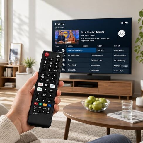 TV Remote Replacement for Samsung, BN59-01315A, Universal Remote Control Compatible with Samsung Smart TV QLED UHD 4K Series, No Programming Required in Saudi Arabia