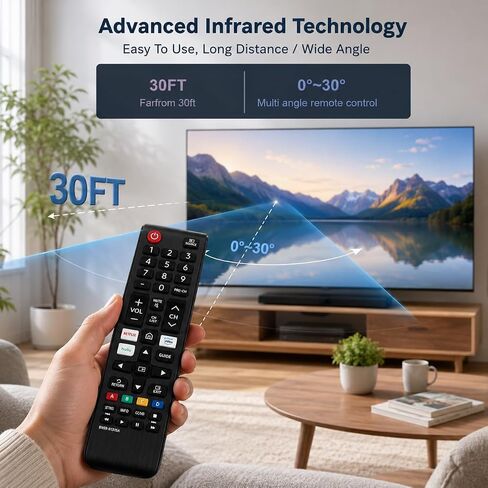 TV Remote Replacement for Samsung, BN59-01315A, Universal Remote Control Compatible with Samsung Smart TV QLED UHD 4K Series, No Programming Required in Saudi Arabia