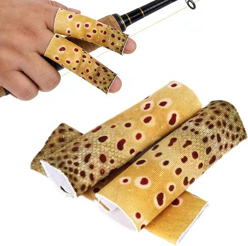 3 PCS Fly Fishing Finger Protectors, Trout Pattern Line Stripping Guards in Kuwait