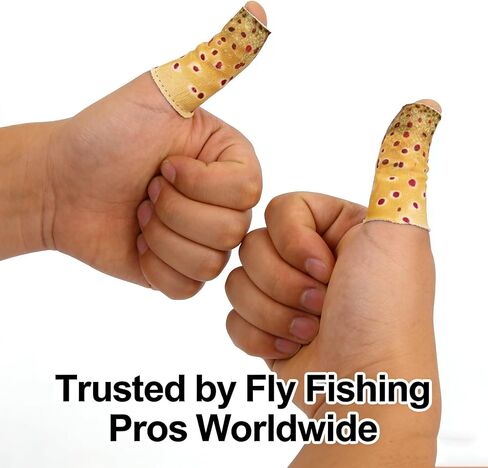 3 PCS Fly Fishing Finger Protectors, Trout Pattern Line Stripping Guards in Kuwait