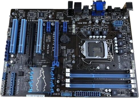 1pcs P8Z77-V LX Desktop Motherboard LGA 1155 DDR3 i3 i5 22/32nm CPU USB3.0 32GB SATA3 VGA HDMI Z77 mainboard PC Boards in Saudi Arabia