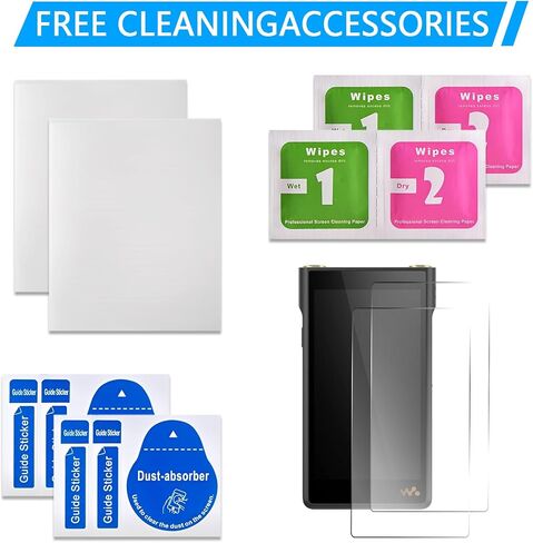2PCS Screen Protector Film Compatible with NW-WM1A NW-WM1Z NW WM1A WM1Z Cameras, 9H Hardness Crystal Clear Tempered Glass Screen Protector Screen Film, Anti-scratch Anti-Fingerprint in Saudi Arabia