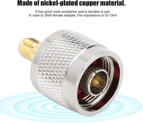 Pissente N Male to SMA Female Adapter, 50 Ohm 2 Pack in Kuwait